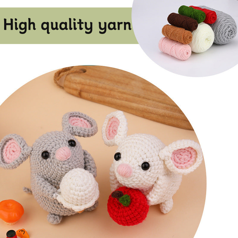 Animal Crocheting Knitting Kit with Step-by-Step Video Tutorials, Gift for Adults Kids-3